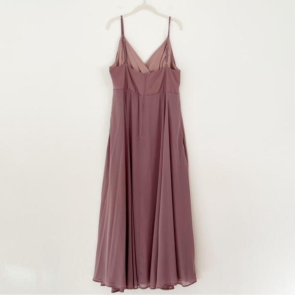 Birdy Grey Kaia Bridesmaid Dress in Mauve | Curve 1X - Picture 9 of 11